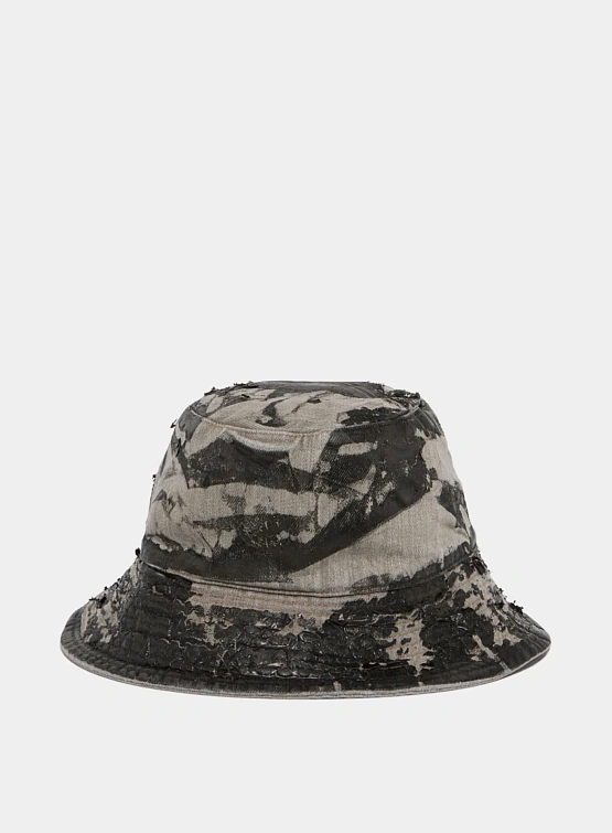 Панама RICK OWENS DRKSHDW Gilligan Denim Washed Foil Black