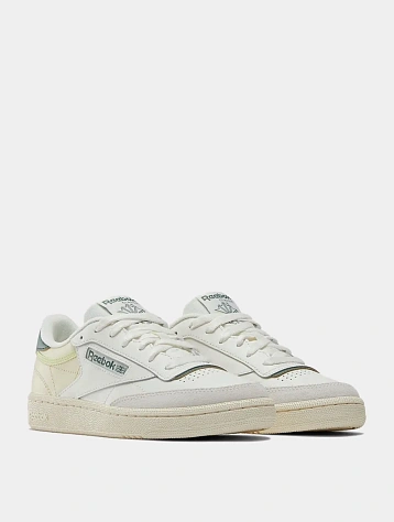 Женские кеды Reebok Club C 85 Chalk/Green