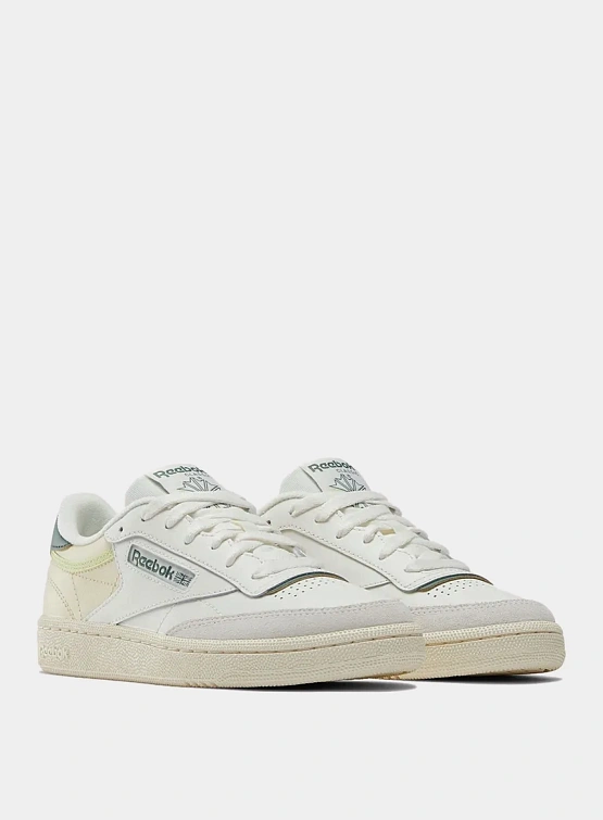 Женские кеды Reebok Club C 85 Chalk/Green