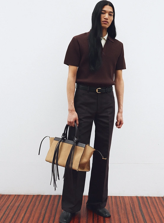 Поло Recto Compact Knit Classic Dark Brown