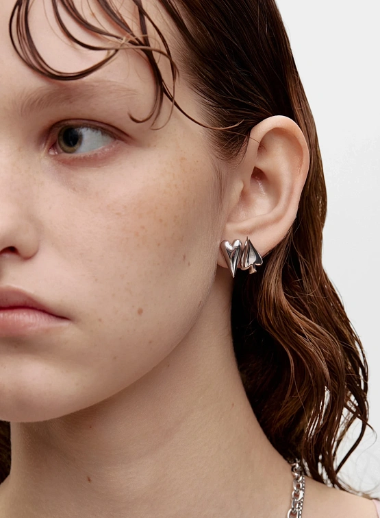 Серьги-пины OMUT Spades