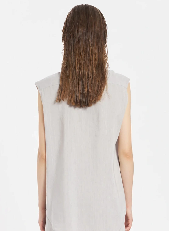 Женская рубашка без рукавов Barena Venezia Magnani Tendon Grafite