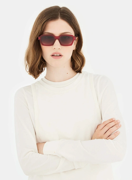 Очки RETROSUPERFUTURE Caro Matte Red Fade