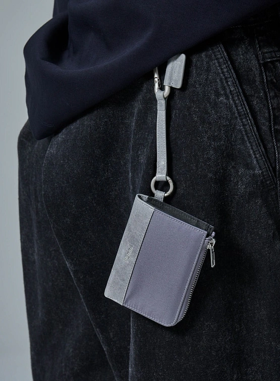 Картхолдер JUUN.J Nylon Zip Card Holder Grey