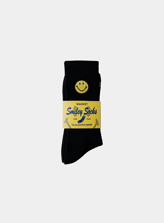 Носки MARKET SMILEY BADGE SOCKS Black