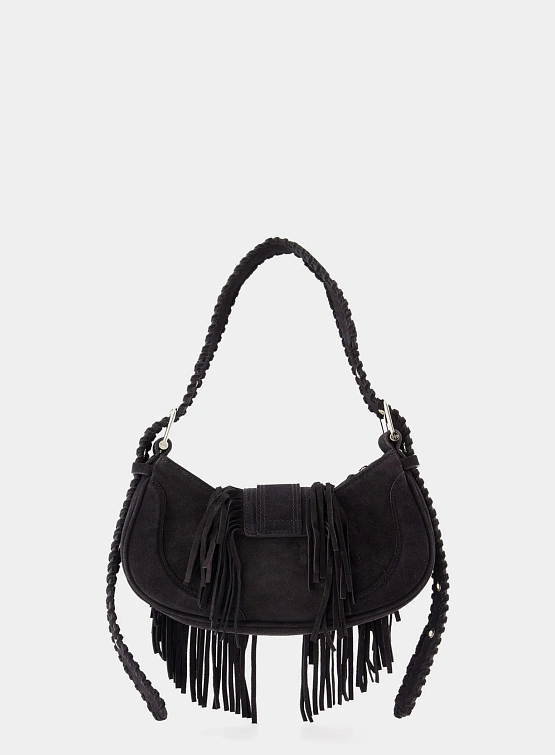 Сумка OSOI Hobo Brocle Fringe Black