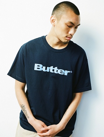 Футболка Butter Goods Wordmark Puff Navy