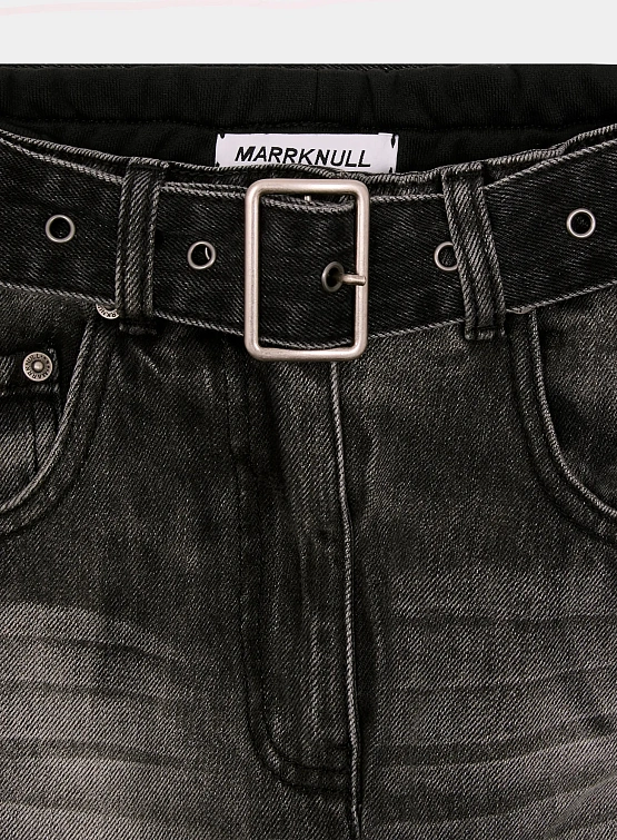 Женские джинсы MARRKNULL Dislocation Patchwork Black