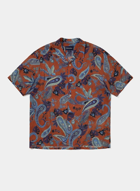 Рубашка thisisneverthat Weird Paisley S/S Shirt Red