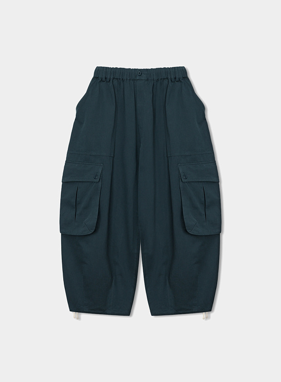 Брюки ANGLAN Curve Big Cargo Balloon Pants Green