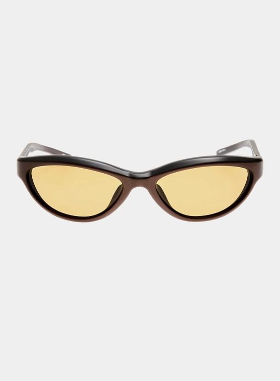 Очки JACQUEMUS Curvo Metallic Brown