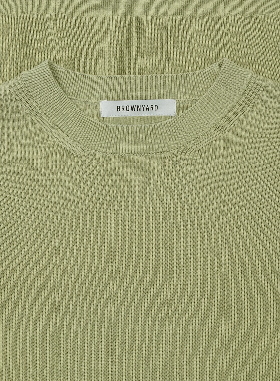 Свитшот BROWNYARD High Density Crewneck Olive Grey