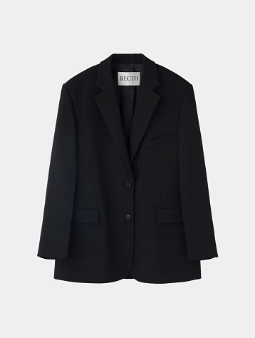 Женский пиджак Recto Signature Single Breasted Black
