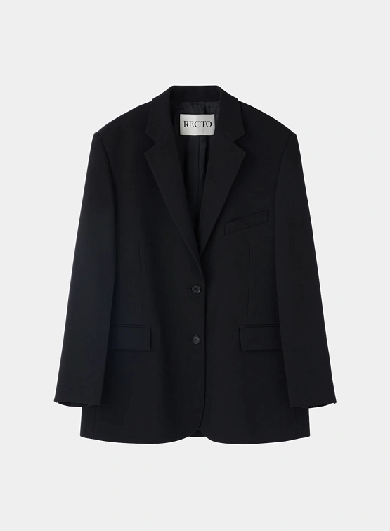 Женский пиджак Recto Signature Single Breasted Black