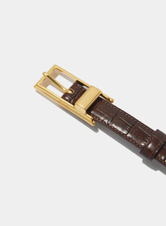 Ремень Recto Signature Square Buckle Vintage Brown