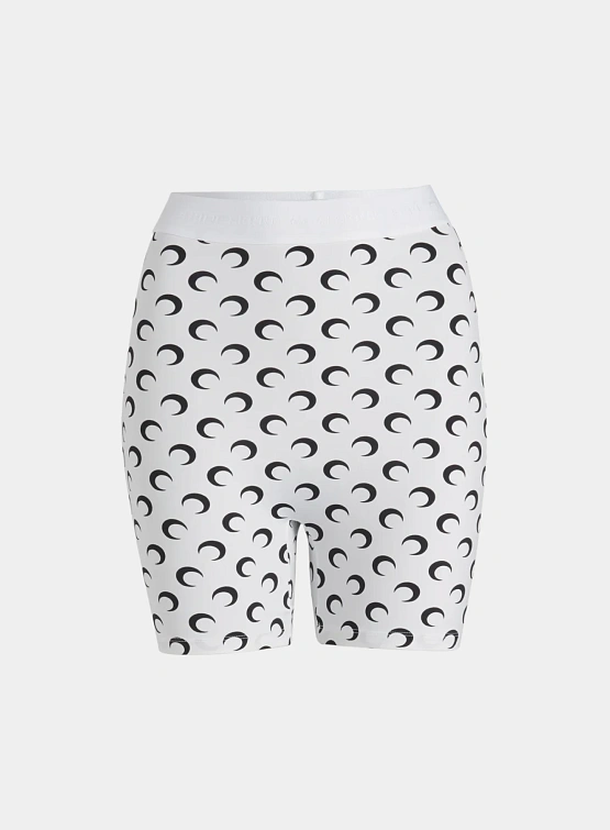 Женские шорты Marine Serre Recycled Moon Jersey Mini Optical White