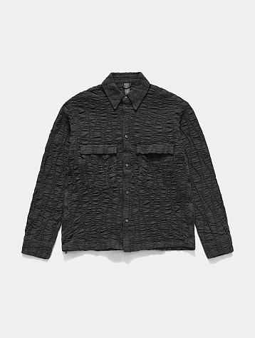 Овершот UNAFFECTED Drawstring Shirt Charcoal