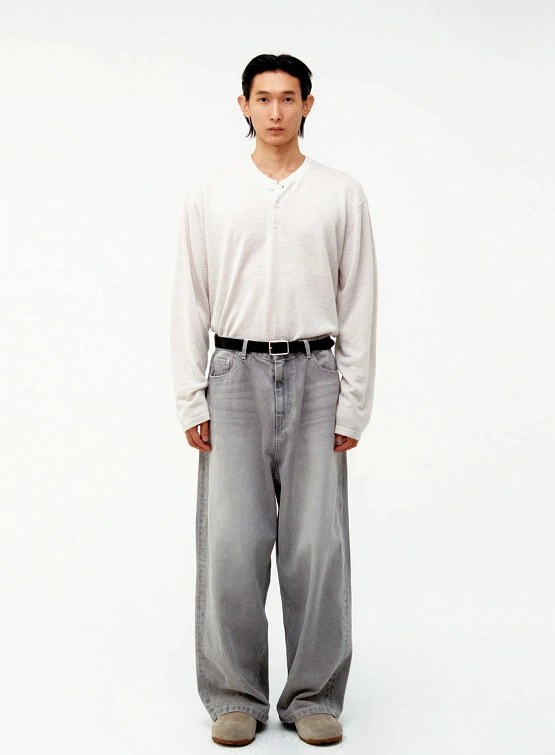 Джинсы COOR Wide-Leg Washing Ice Gray