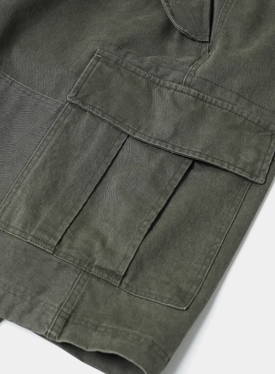 Шорты FrizmWORKS Faded Cotton Cargo Olive