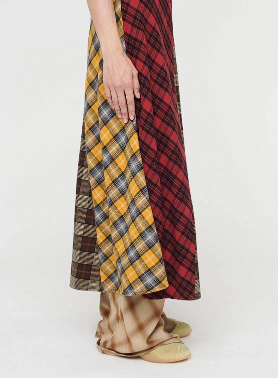 Женское платье Song for the Mute Bias Slip Tartan Multi