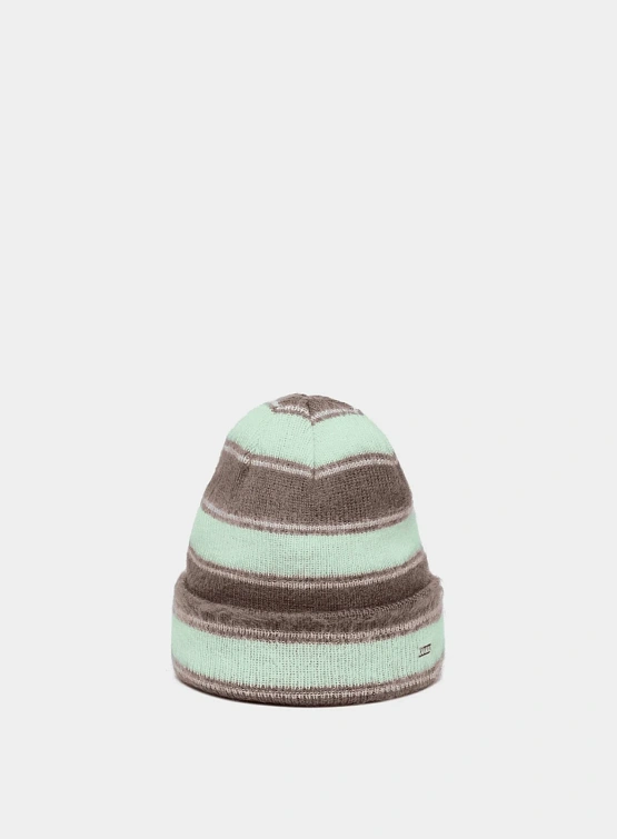 Шапка Kangol Fuzzy Stripe Beanie Brown