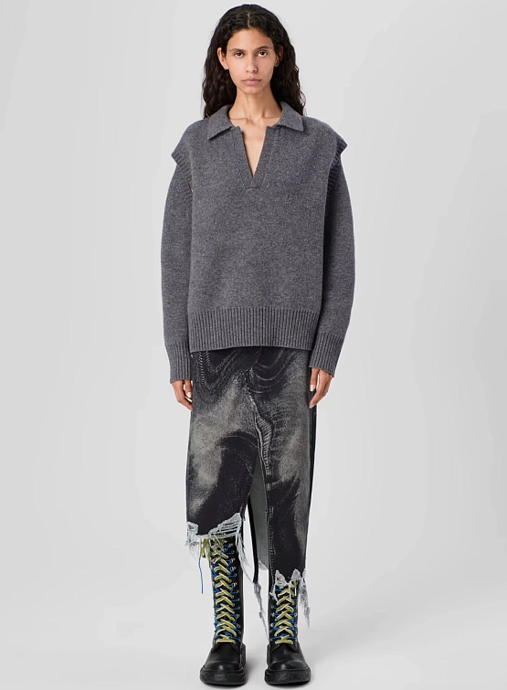 Женская юбка CAMPERLAB Asymmetric Denim Black/Gray