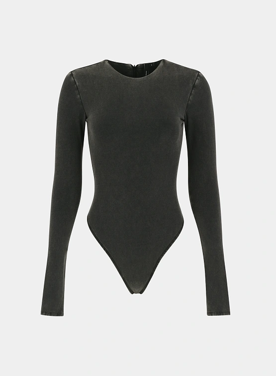 Женское боди entire studios LS Bodysuit Washed Black