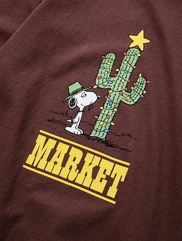 Футболка MARKET Peanuts Desert Star Washed Brown