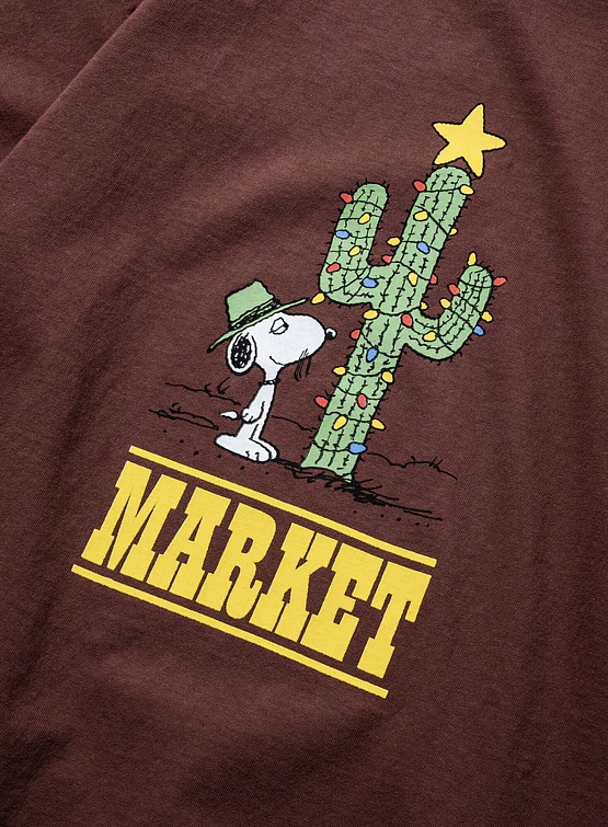 Футболка MARKET Peanuts Desert Star Washed Brown