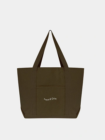 Тоут MUSEUM OF PEACE & QUIET WORDMARK BOAT TOTE Brown