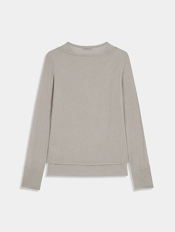 Женский лонгслив OPEN YY Layered Henley Lounge Beige