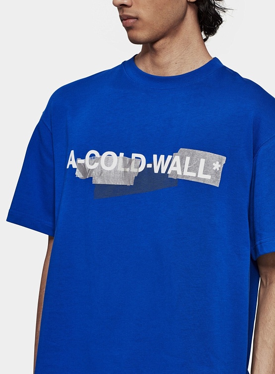 Футболка A-COLD-WALL* Strata Cobalt Blue