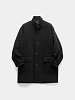 Пальто COOR Cashmere Blend Stand Collar Charcoal