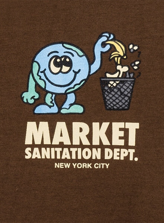 Футболка MARKET Sanitation Dept Mocha