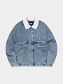 джинсовая куртка lmc wp denim sherpa jacket blue