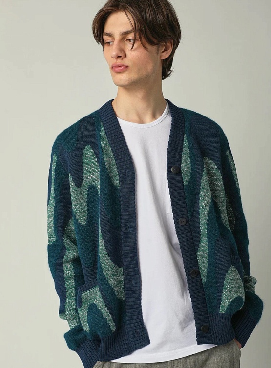 Кардиган Corridor Shimmer Wave Cardigan Green