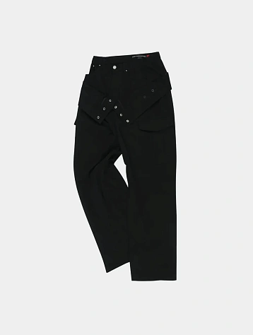 Джинсы Andersson Bell Double Waist Work Wide-Leg Black