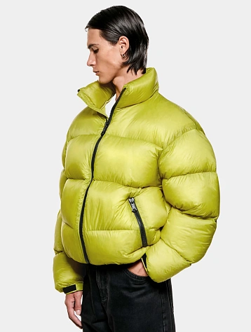 Пуховик MKI MIYUKI ZOKU Translucent Funnel Neck Bubble Chartreuse