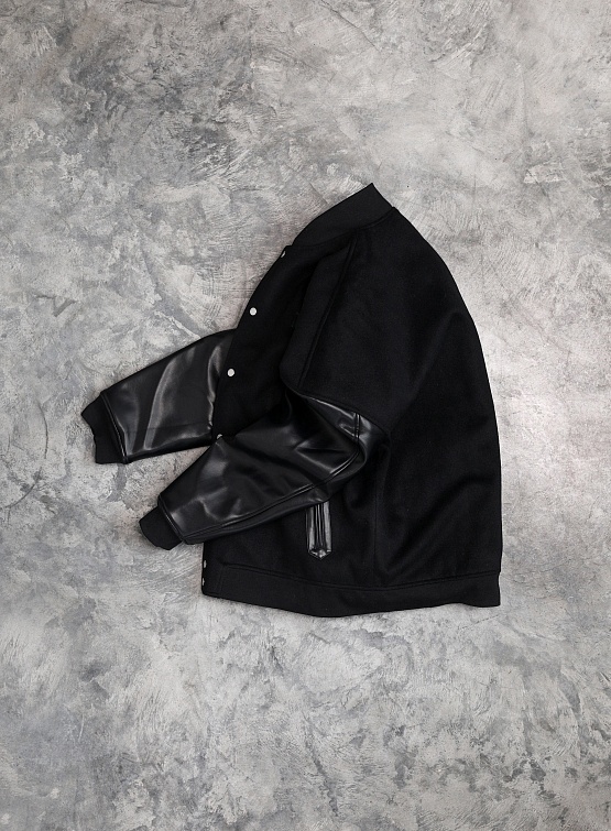 Бомбер ARNODEFRANCE Varsity Jacket Black