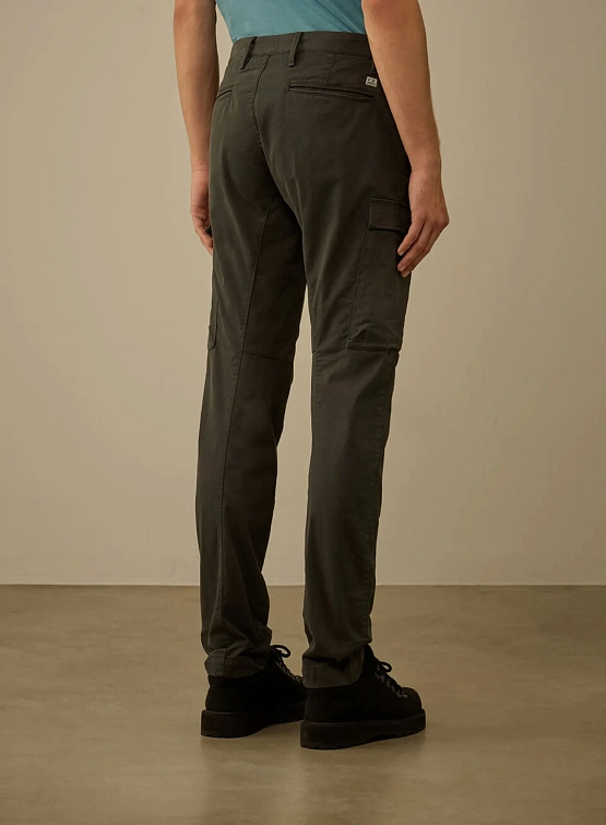 Брюки C.P. Company Stretch Sateen Ergonomic Cargo Dark Shadow