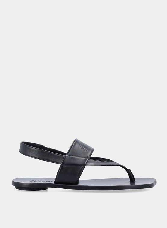 Женские сандалии MM6 Maison Margiela Anatomic Leather Black