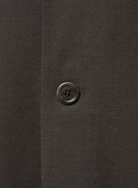 Пиджак AMOMENTO Oversized Wool Jacket Dark Brown