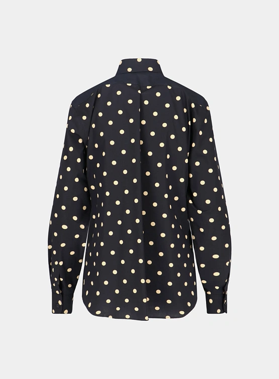 Женская блузка MOSCHINO Polka Dot Blouse Black