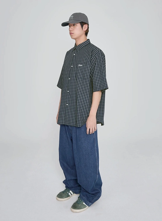 Рубашка YESEYESEE SN-Logo Short Sleeve Check Navy