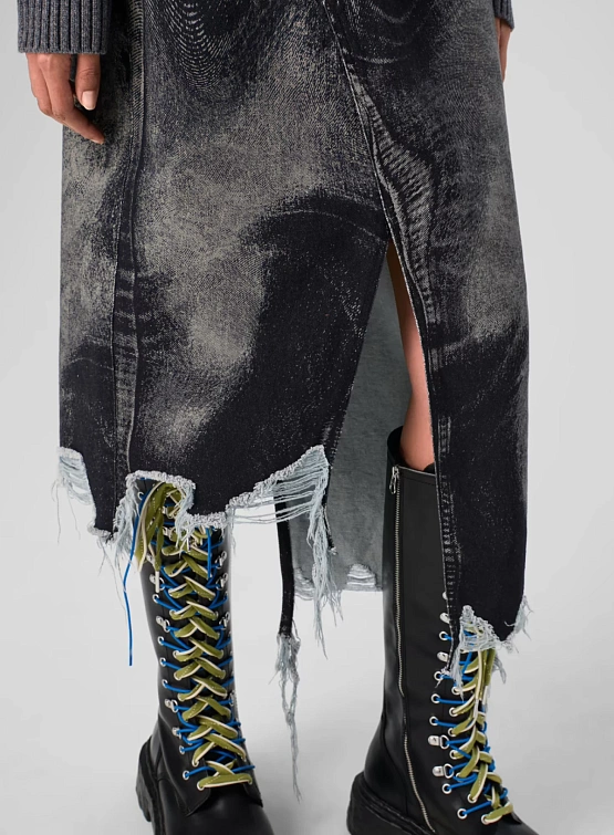 Женская юбка CAMPERLAB Asymmetric Denim Black/Gray