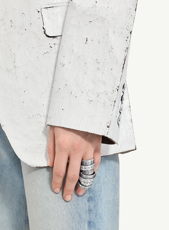 Кольцо MM6 Maison Margiela Polished Palladio