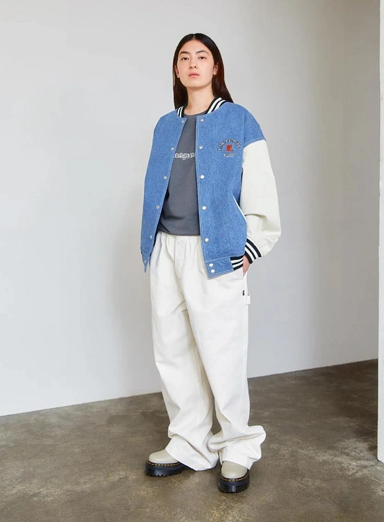 Бомбер LMC Denim Varsity Jacket Blue