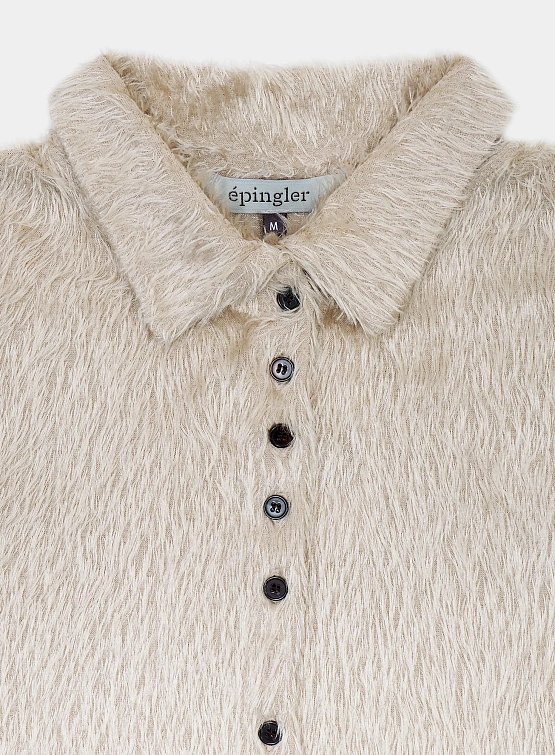 Женский кардиган EPINGLER Fur Slim Knit Beige