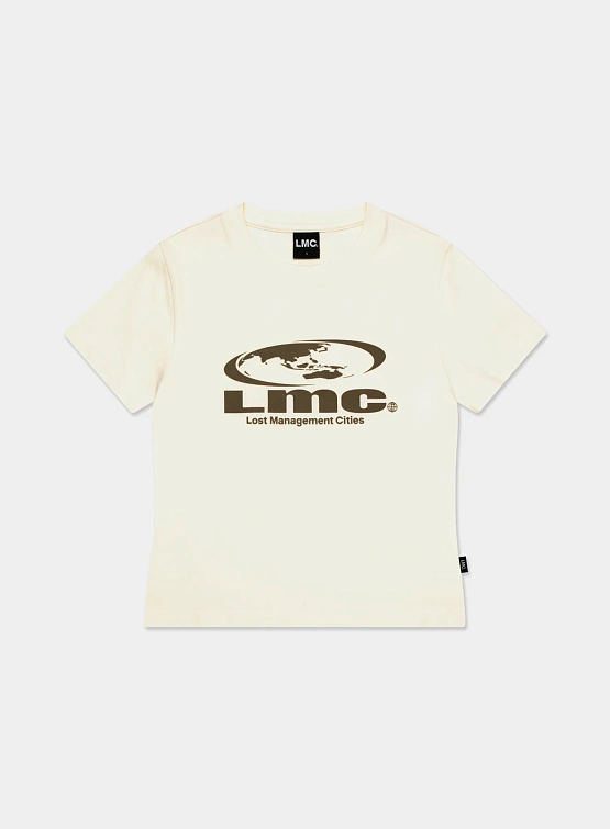 Женская футболка LMC WM Oval Globe Cropped Tee Ivory