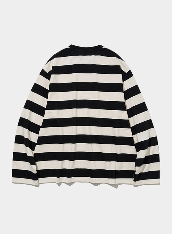 Лонгслив Uniform Bridge Stripe L/s Tee Black